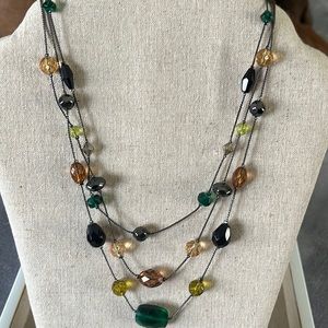 Multi Color Beaded Necklace